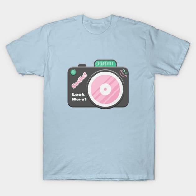 Cute Cartoon Camera T-Shirt by dot.Dedi